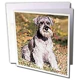Dogs Schnauzer - Schnauzer - Greeting Cards-6 Greeting Cards with envelopes