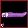 G-spot Vibrator Silicone Ribbed Waterproof (Purple)