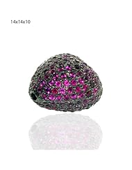 Sterling Silver Genuine Gemstone Spacer Bead Finding Antique Style Jewelry