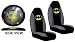 Search : 3pc Batman Black and Grey Bucket Seat Covers & Universal Steering Wheel Cover