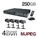 Q-see 4Channel DVR with 250GB HDD & 4 CMOS Cameras