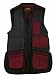 Shooting Vest, Right Hand, Burgundy/Black, Large Size