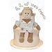 Tumbleweed Babies 0109159 Organic Monkey MiYim 2 Tier Diaper Cake