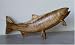 22in Hand Carved Trout - Natural Finish