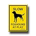 American Foxhound Slow At Play Fridge Magnet