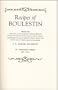 Recipes of Boulestin: Selected from The best of Boulestin, Simple French cooking for English homes, The Evening standard book of menus, What shall we have today? and A Second helping,