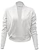 JUESE 1950's Evening Party Style Long Sleeve Shrug Bolero