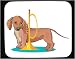 Mouse Pad with dog, trumpet