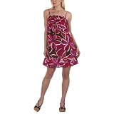 Juniors' Xhilaration® Strappy Sack Dress - Pink/ Brown Print