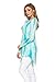Frumos Womens Long Sleeve Tie Dyed Hankerchief Hemline Tunic Top