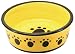 Ethical Classic 6-1/2-Inch Paw Print Dish, Black