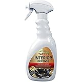 Interior Defense Car Cleaner UV Protectant - Best Treatment For Dashboard, Vinyl, Plastic, Rubber, Trim and Leather - Low Gloss, Non Oily With Carnauba Wax - Prevents Drying & Cracking - 24 oz Spray