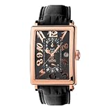 Gevril Mens Rose Gold Avenue of Americas Automatic GMT Watch #5121 by Gevril