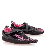 Fila Skele-Toes EZ Slide Kids Black & Pink Shoes BLACK/PINK 1 M Youth
