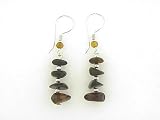 Sterling Silver Multi Amber Earrings