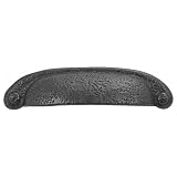 Hickory Hardware P3004-BI 3-Inch Refined Rustic Pull, Black Iron