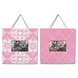 Trend Lab Versailles Pink and White 2 Piece Frame Set