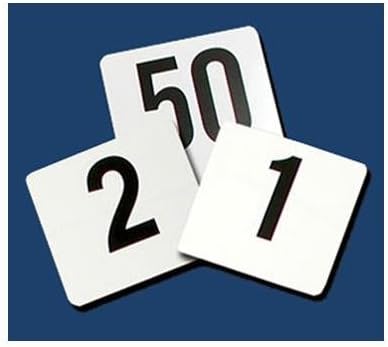 Tiger Chef PLTN4100 Plastic Table Numbers 1-100
