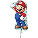 Anagram 33 Mario Bros Shape Foil Balloon, Mixed
