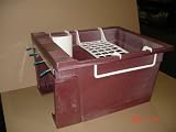 Zurn Model # MS2620W-APW-BR-FA-TS, Wall Mount Burgundy Laundry Tub with Faucet, Faucet Block and White Accessory Pack.