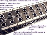 HOSA 48-PT. SWITCHABLE 1/4 PATCH BAY, NORMAL/ HALF-NORMAL/ DE-NORMAL SWITCHABLE, 48-Point Bay.