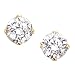 14K Yellow/White Gold 0.05 ct. Diamond Prong Set Earring Studs