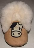 Tibet PLATEAU soft sole infant leather baby shoes BOOTIES with FLEECE cow