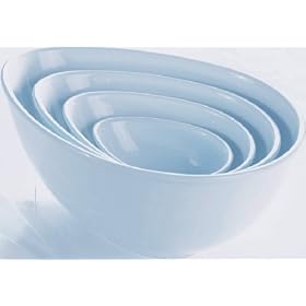 Nigellas Living Kitchen - Droplet Mixing Bowls Set of 4 Blue