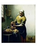 The Milkmaid, circa 1658-60 Art Giclee Poster Print by Jan Vermeer, 12x16