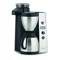 Capresso 455 CoffeeTEAM Therm Stainless Coffeemaker/Burr Grinder Combination