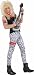 80's Punk Rock - Costume Pants - White Zebra