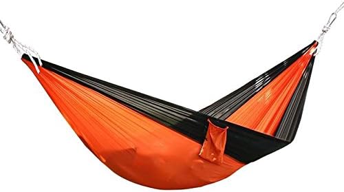 Portable Parachute Nylon 210T Fabric Travel Camping Hammock for Home, School, Sports, Survival, Backpacking, Indoor, Outdoor and Hiking
