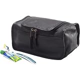 Clava Vachetta Leather Shaving/Cosmetic Case (Vachetta Black)