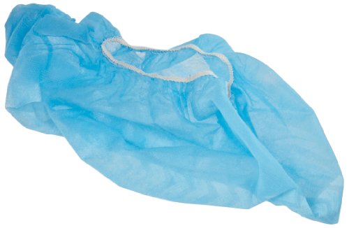 Keystone SC-NWI-NS-LG Polypropylene Non-Skid Shoe Cover, Large, Blue with a White Tread (Case of 150 Pairs)