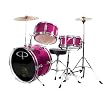 GP Percussion GP50MPK Complete Junior Drum Set (Pink, 3-Piece Set)