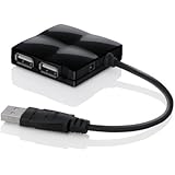 Belkin USB 2.0 4-Port Travel Hub (F4U019vBLK)