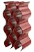 Oenophilia Bali 12-Bottle Wine Rack, Crimson Red