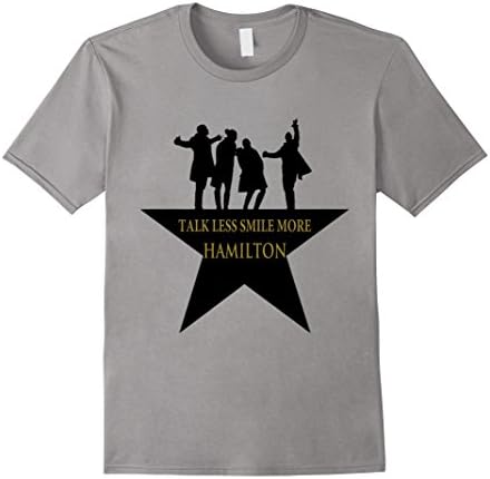 Men's Talk-Less and Smile-More everyday T-Shirt Large Slate