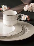 Lenox Bellina Platinum-Banded Bone China Tableware Collection