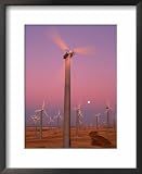 Wind Generators with Moon Framed Art Poster Print by Kyle Krause, 18x22 418BQb0K6vL. SL160 Wind Generators with Moon Framed Art Poster Print by Kyle Krause, 18x22