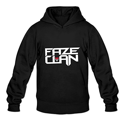 Men's Faze Clan Logo Hoodies Cool L Black