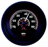 TELEFLEX RED INTERNATIONAL SERIES GAUGES - HIGH PROFILE SPEEDOMETER KITSStyle: 60 MPH