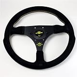 Personal Steering Wheel Fitti F1 320mm Suede Black w/Yellow Stitching