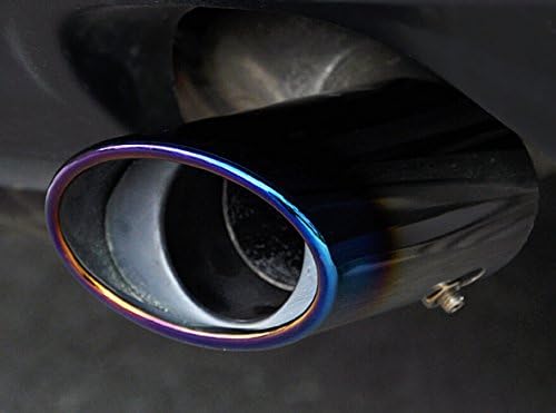 CarCoolParts Stainless Steel Chrome Bluing Exhaust Muffler Tip Pipe for Jeep Compass Patrio 2011 2012 2013 2014 2015