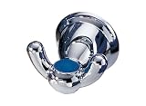 Delta Botanical Robe Hook with Color Button Inserts, Chrome #76035