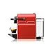 Nespresso Inissia Espresso Maker with Aeroccino Plus Milk Frother, Red