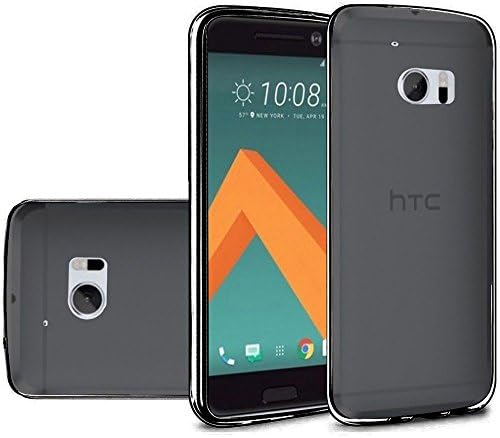 HTC 10 case, HTC M10 case, Screen Protector by Crazycov For HTC M10 Frosted Matte TPU Flexible Thin Gel Cover Case (TPU-Black)