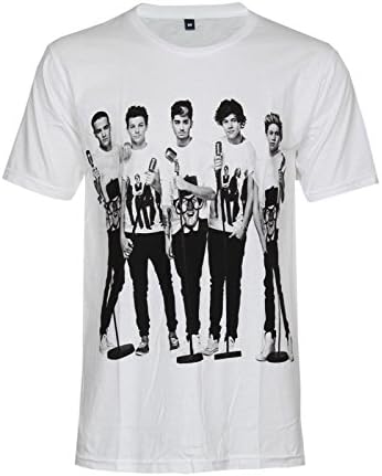 GlobalWish 1D One Direction Cool Pose T-Shirt New White Tee (XL)