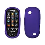 Silicone Skin Cover for Samsung Sunburst A697, Purple