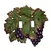 GRAPE CLUSTER red wine grapes fruit vine double electrical light switch plate SWITCHPLATE COVER kitchen dining room bar home decor